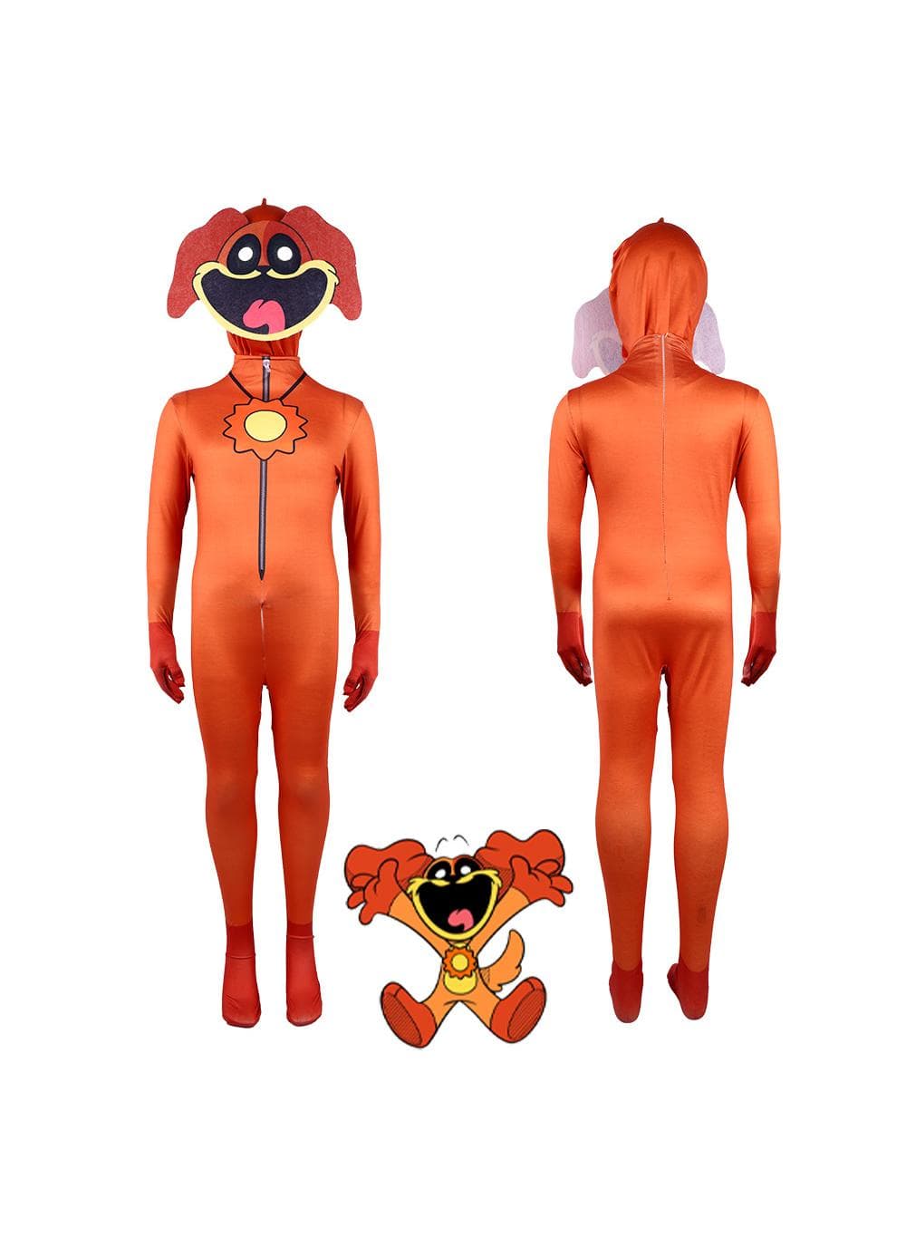 1 Set Party Cosplay Poppy Playtime Dog Day Costume For Kids Adult With Masks