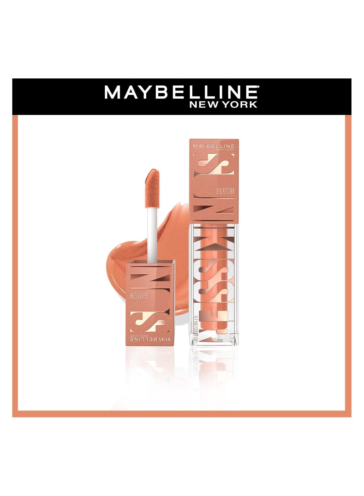 Maybelline New York, Sunkisser Liquid Glow Blush With Vitamin E, 01 Downtown Rush