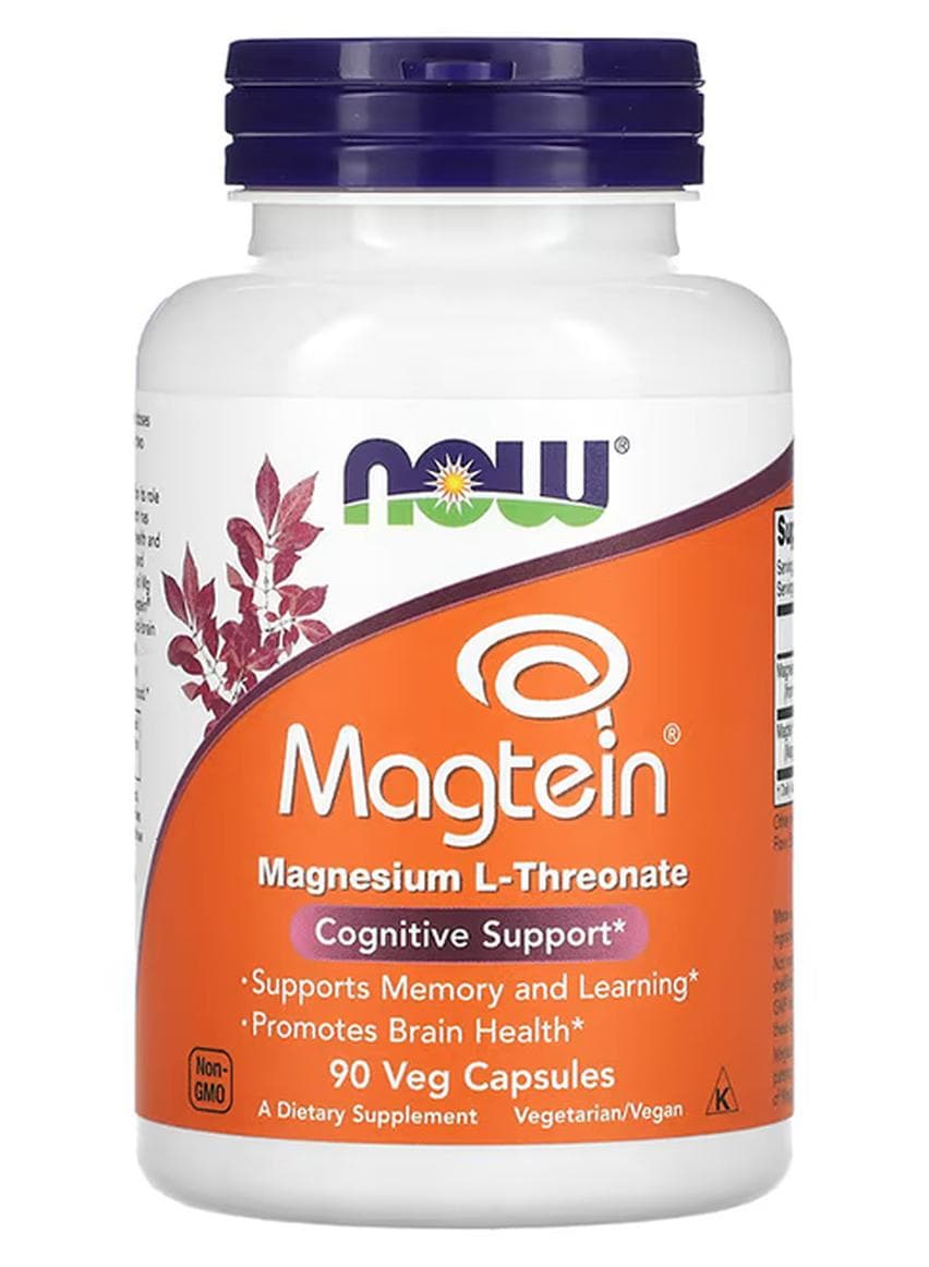 Magtein, Magnesium L-Threonate, 90 Veg Capsules