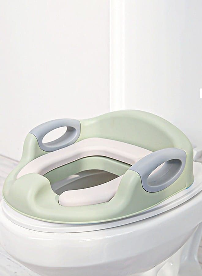Milano Western Baby Potty Training Seat With Handle, Cushion Seat 1 To 5 Years Green