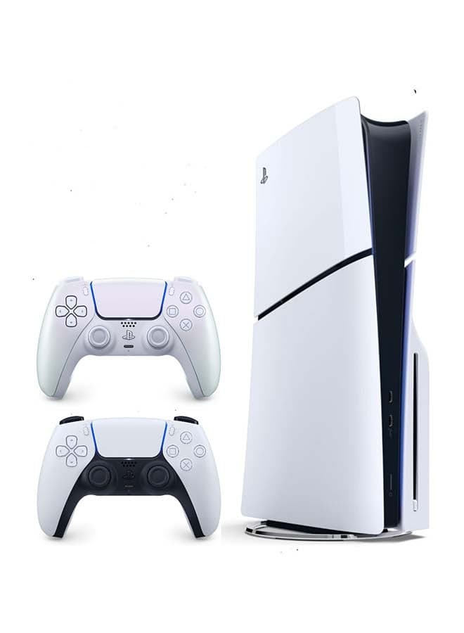 PlayStation 5 Slim Disc Console (KSA Version) With Extra Dualsense Wireless Controller - Chroma Pearl