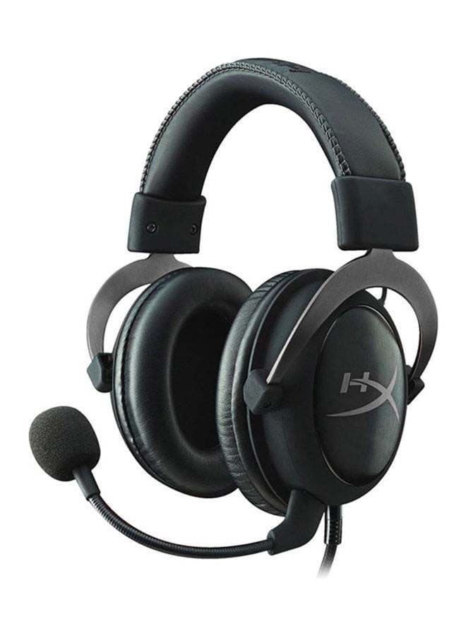Cloud II Gaming Headset for PC & PS4, 53mm Drivers, Virtual 7.1 Surround Sound, Advanced Audio Control Box, HyperX Signature Comfort, Detachable Mic, 3.5mm Cable, Black / Gunmetal | 4P5L9AA