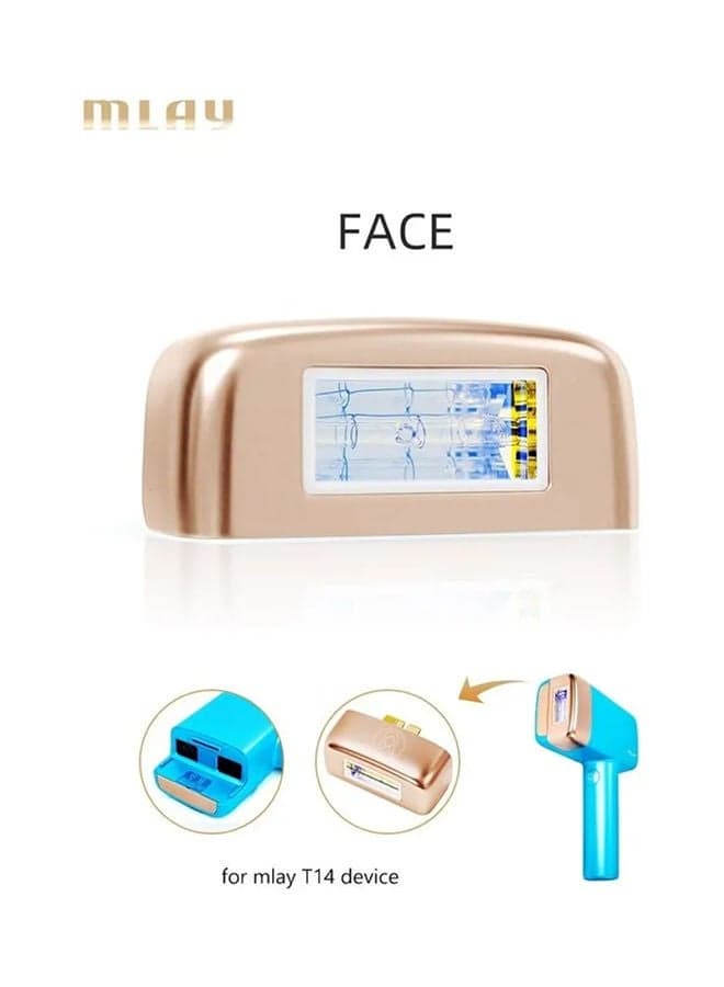Newest 500000 Pulses Face Lamp T14 Laser Hair Removal Device FA gold