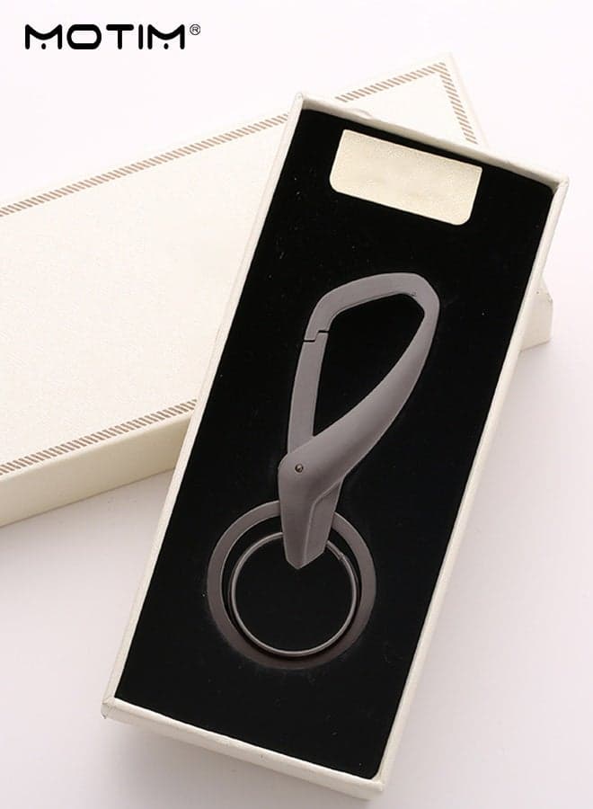 Car Keychain Key Ring Key Holder, Zinc Alloy Double Ring Metal Key, Creative Car Key Waist Hanging Wrist Band Men Women, Car Decoration Pendant