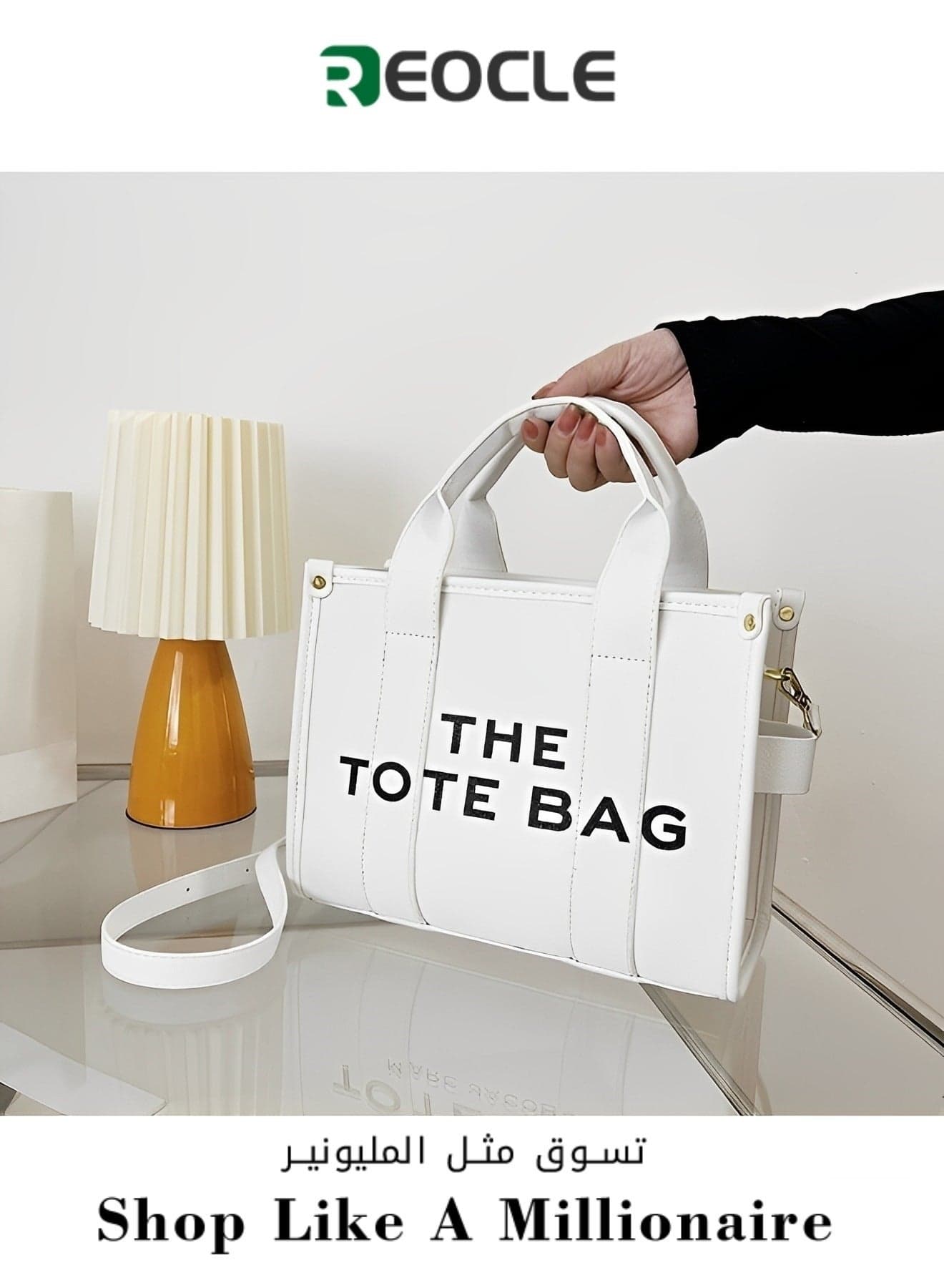 Women's Tote Bag with Letter Print Small Satchel Bag Fashion Crossbody Purse Mini Stylish Handbag for Travel & Work & Everyday