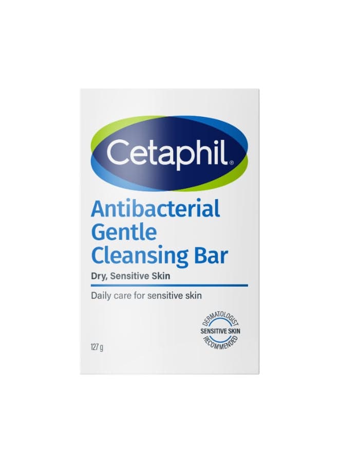 Gentle Antibacterial Cleansing Bar For Combination To Oily Skin Sensitive Skin A Mild Non-Soap Cleansing Bar Specially Formulated To Provide Both Gentle Skin Cleansing And Antibacterial Benefits, For Face And Body 127grams