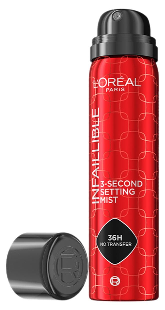 Infallible 3-Second Setting Spray Mist, Microfine Mist for up to 36HR Wear, Clear