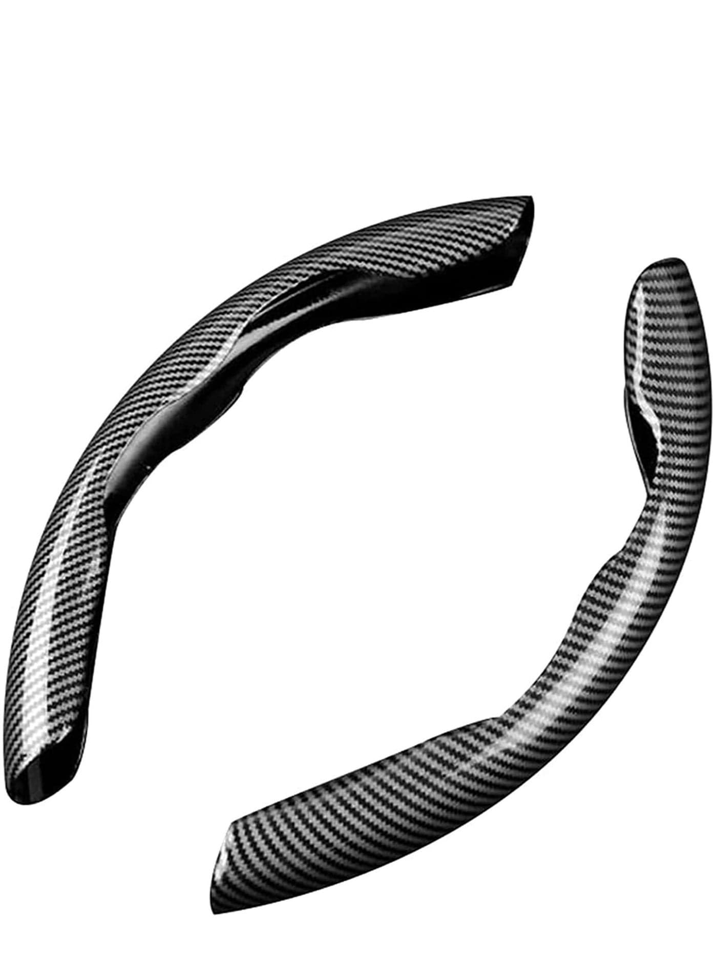 Car Steering Wheel Cover Carbon Fiber Universal Automobile Interior Accessories Sport Non Slip Protector For Diameter