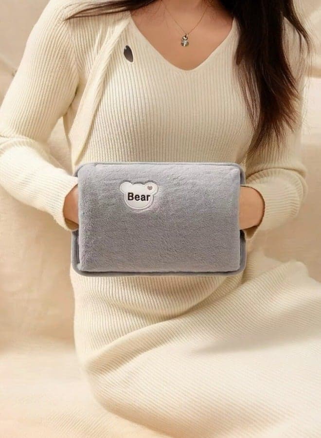 Cloudlyn dual comfort electric rechargeable heating water bags for pain relief warming hand and relieve muscle aches and back pains with hand warmer grey