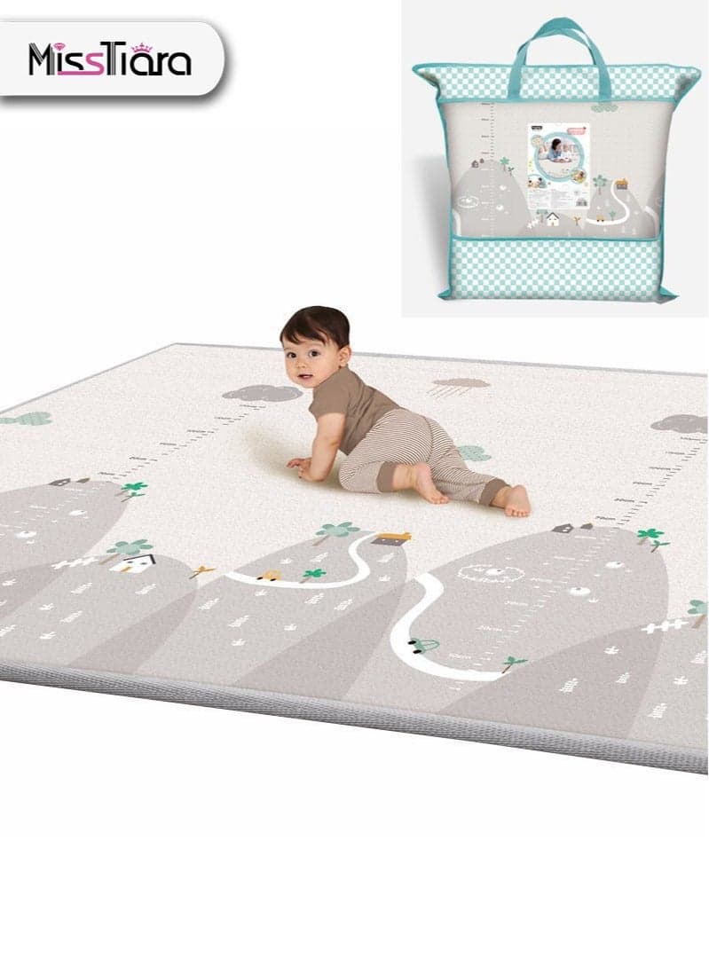 Baby Crawling Mat , 200*180*1 cm Non Toxic Floor Mat,Double-Sided Waterproof Baby Play Mat for Toddler Boy Girl