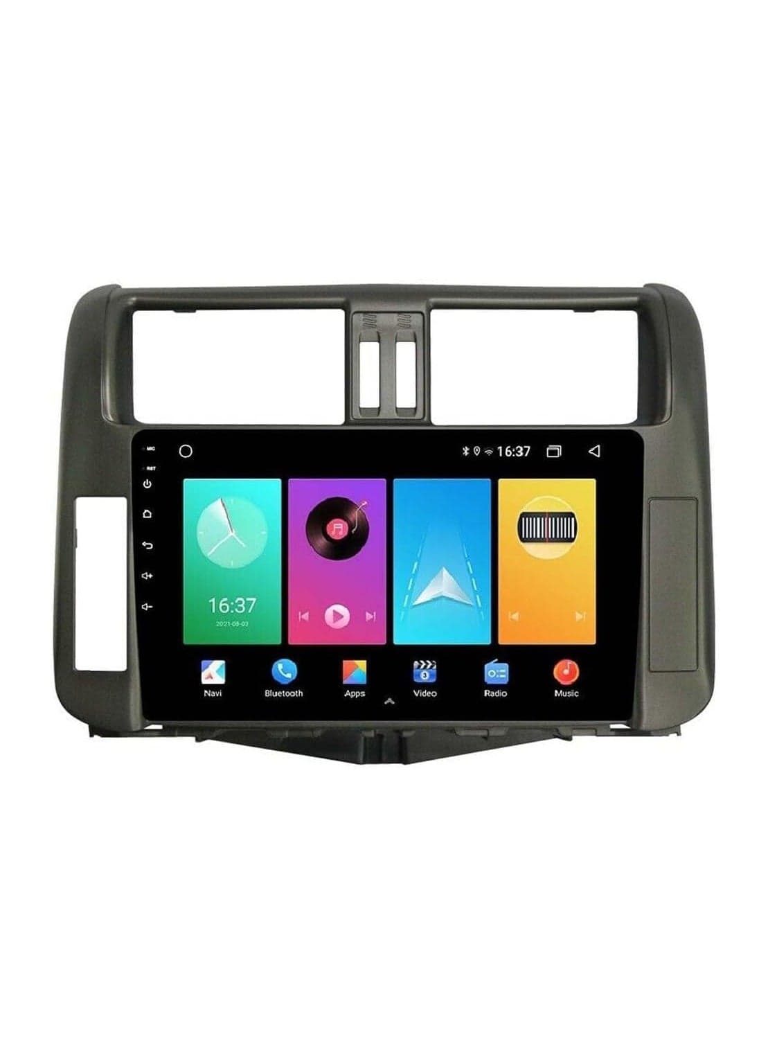 Android Car Stereo for Toyota Prado 2010 2011 2012 2013 4GB RAM 64GB ROM 9 Inch Support Apple Carplay, MirrorLink WiFi BT, IPS Touch Screen with AHD Camera Included