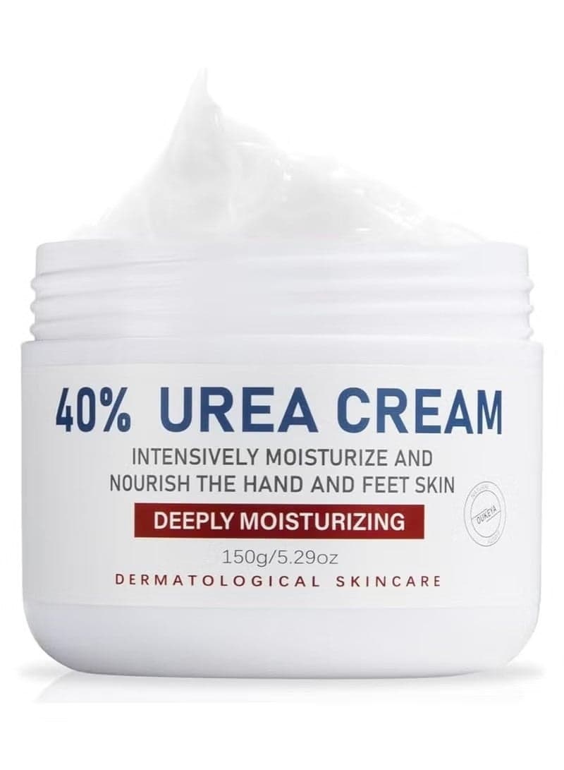 40% Urea Cream for Cracked Feet & Hands 150g, Urea Cream for Dry Skin Moisturizer Cream, Callus Remover, Foot and Hand Cream Care Lotion Nourishes Repairs & Softens Skin Heels Repair Cream