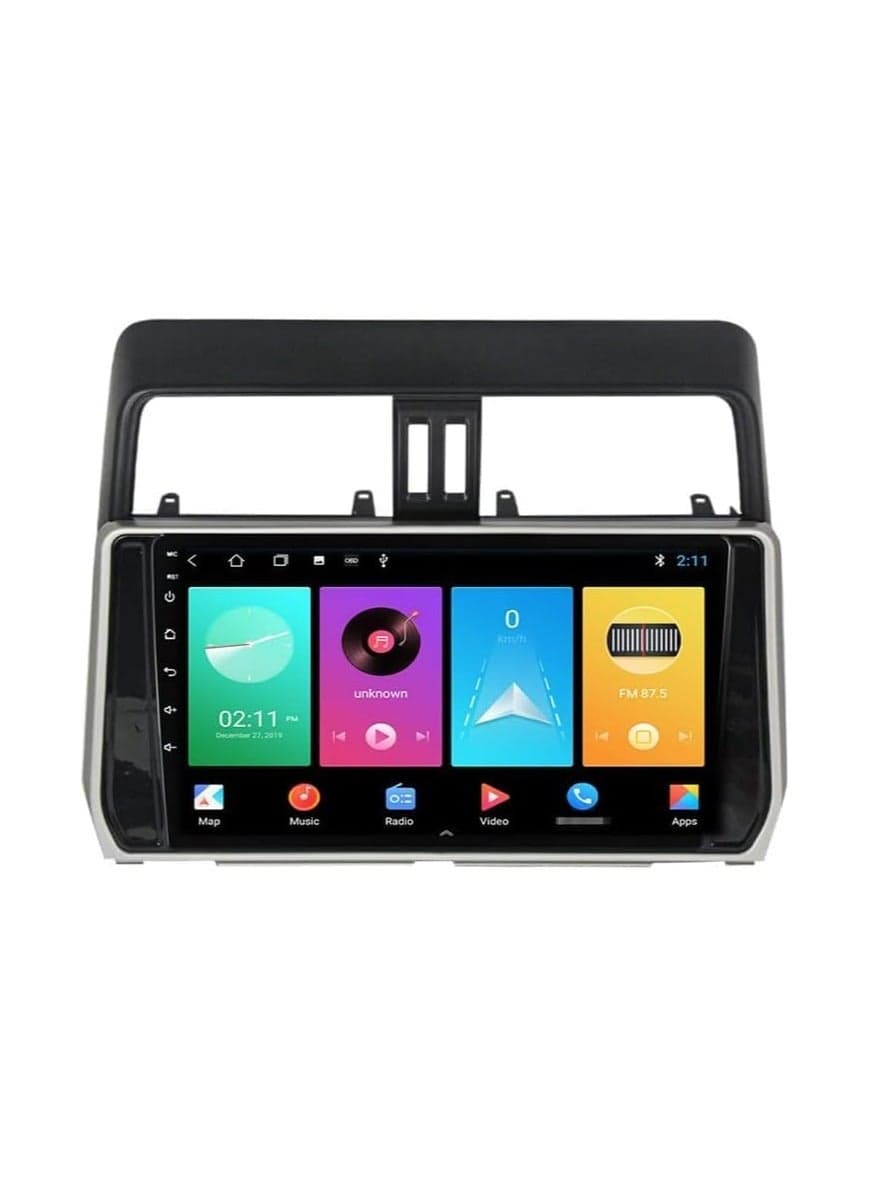 Android Car Stereo for Toyota Prado 2018 2019 2020 1GB RAM 32GB ROM 10 Inch MirrorLink WiFi BT, IPS Touch Screen with AHD Camera Included