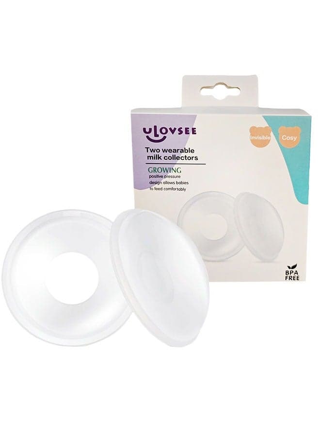 Silicone Nipple Shields, Breast Milk Collection Catcher for Breastfeeding Relief Protect Cracked, Sore, Engorged Nipples While Nursing or Pumping During The Day