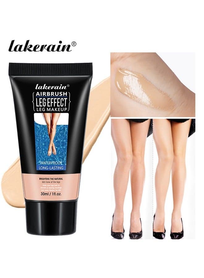 Alrbrush,Leg Effect,Leg Makeup,Waterproof long-lasting,Leg Vein Cover Up Makeup For Varicose Veins Waterproof Black Skin, Leg And Body Scar Cover Up Makeup For Tattoo Cover Up, Even Skin Tone #01