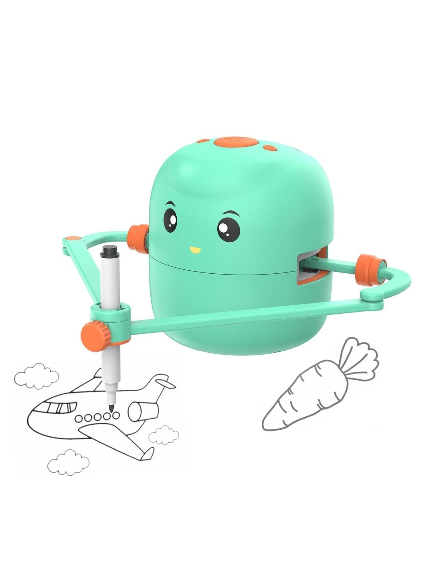 Interactive Drawing Robot for Kids, Robot Toy with Voice Interaction Function, Children's Learning and Educational Toys, Equipped with 100 Words Cards