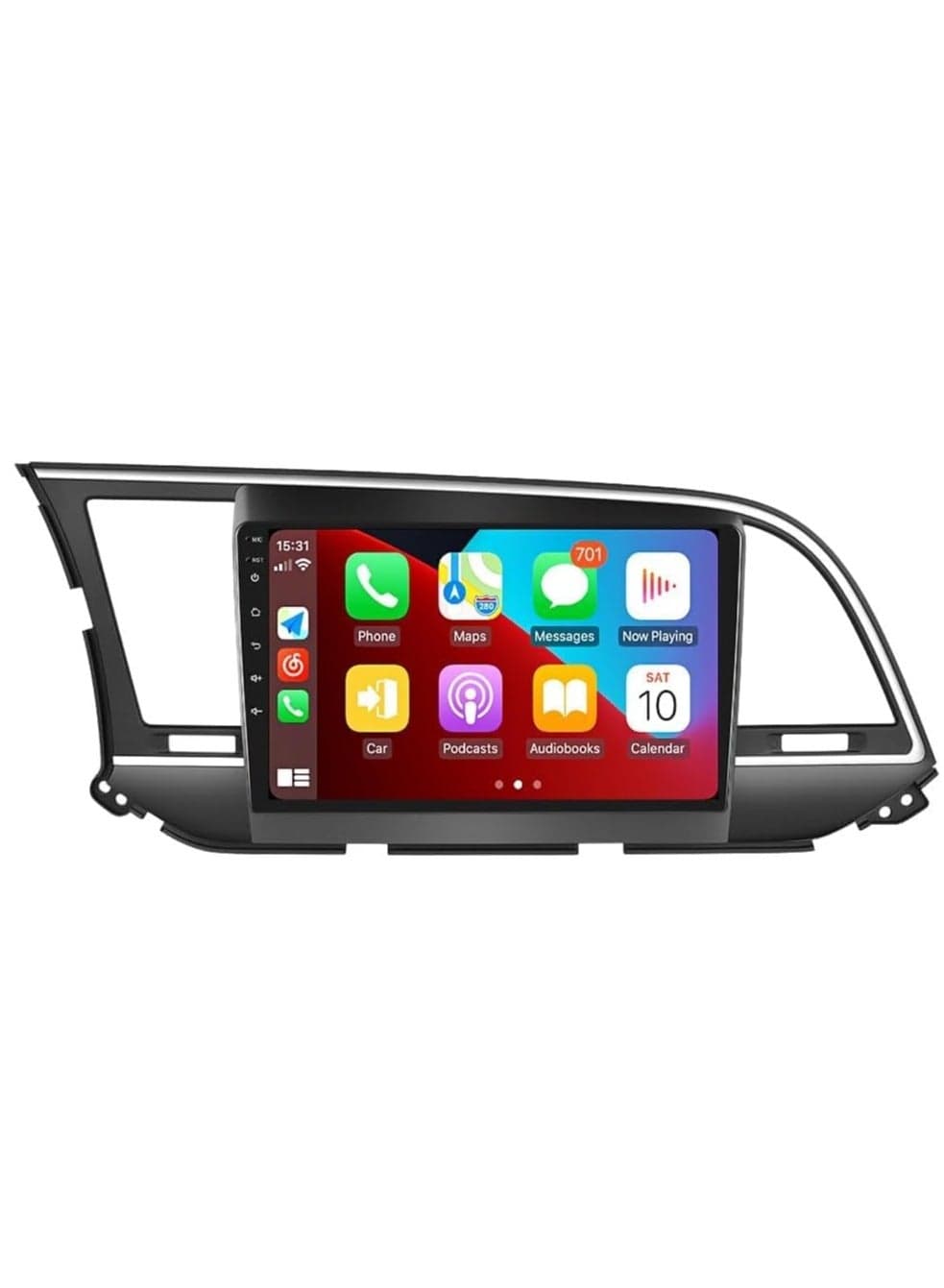 Android Car Stereo Screen For Hyundai Elantra 2016 2017 2018 Support Apple Carplay Android Auto Wireless QLED 4GB RAM Fast Interface AHD Camera Included SIM Card Bluetooth USB QLED