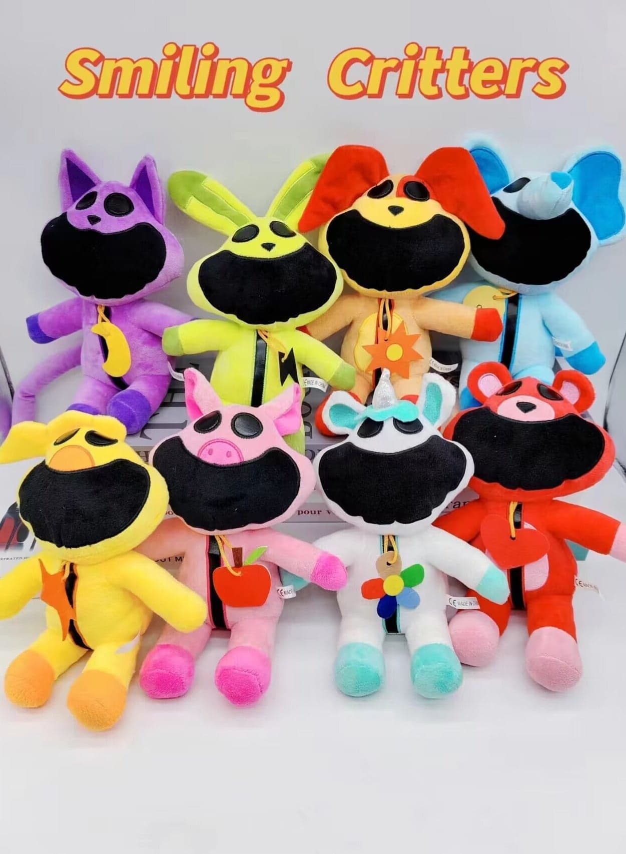 Poppy Playtime 3 Smiling Critters Plush Toy Set of 8 - Adorable and Colorful, Perfect Gift for Boys and Girls, Great for Collecting and Play