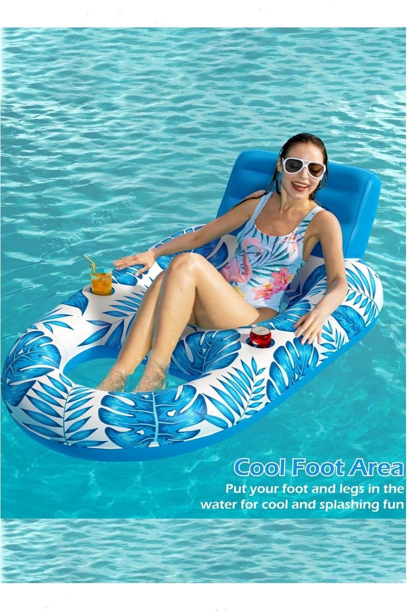 Inflatable Pool Floats Chairs, 4-in-1 Pool Floats, Multi-Purpose Water Hammock, Inflatable Pool Floats for Adults