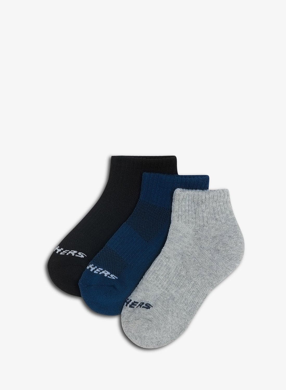 3 Pack Half Terry Quarter Crew Socks