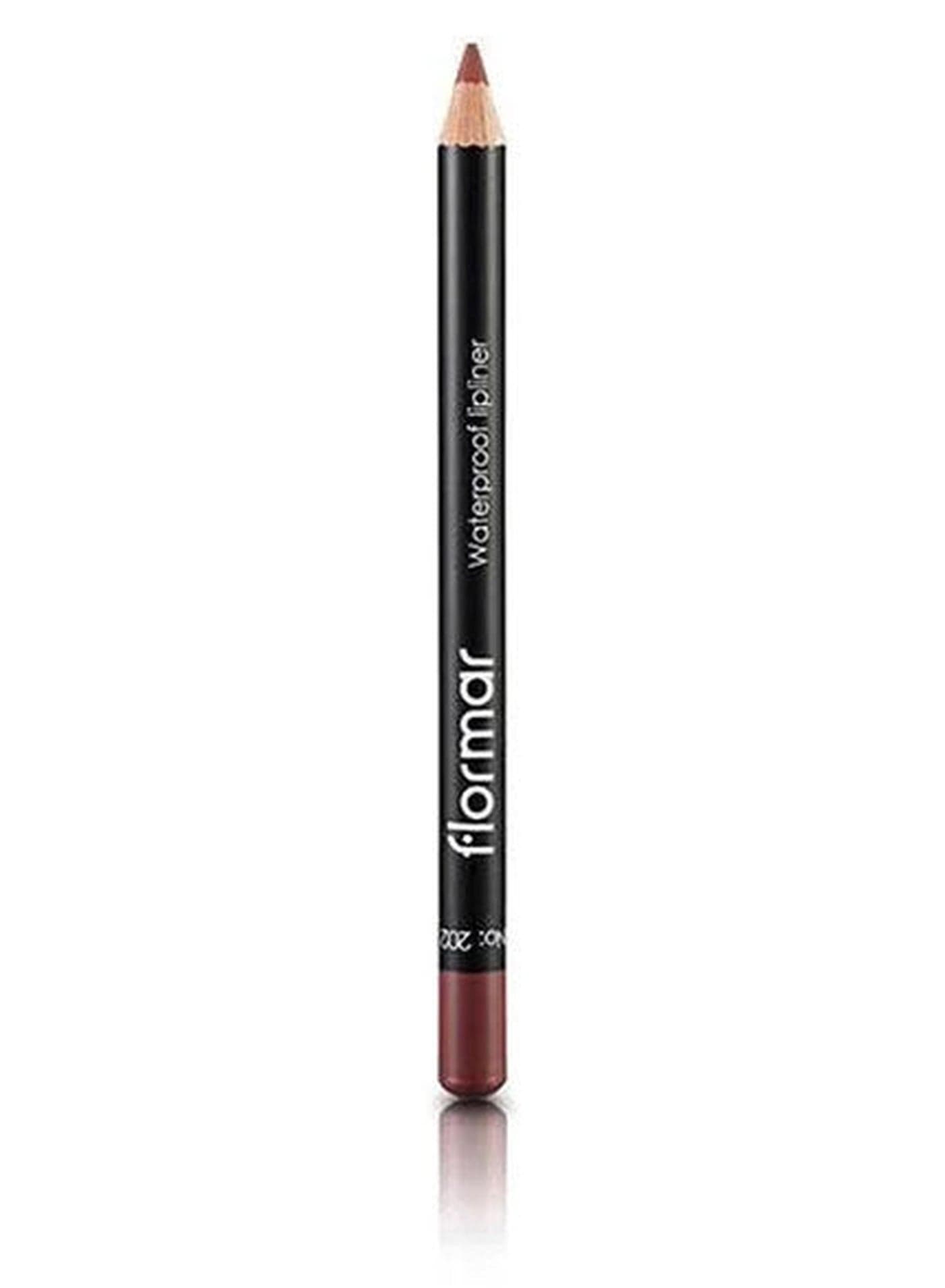 Highly Pigmented & Matte Finish Waterproof Lipliner Pencil 202 Soft Pink Brown