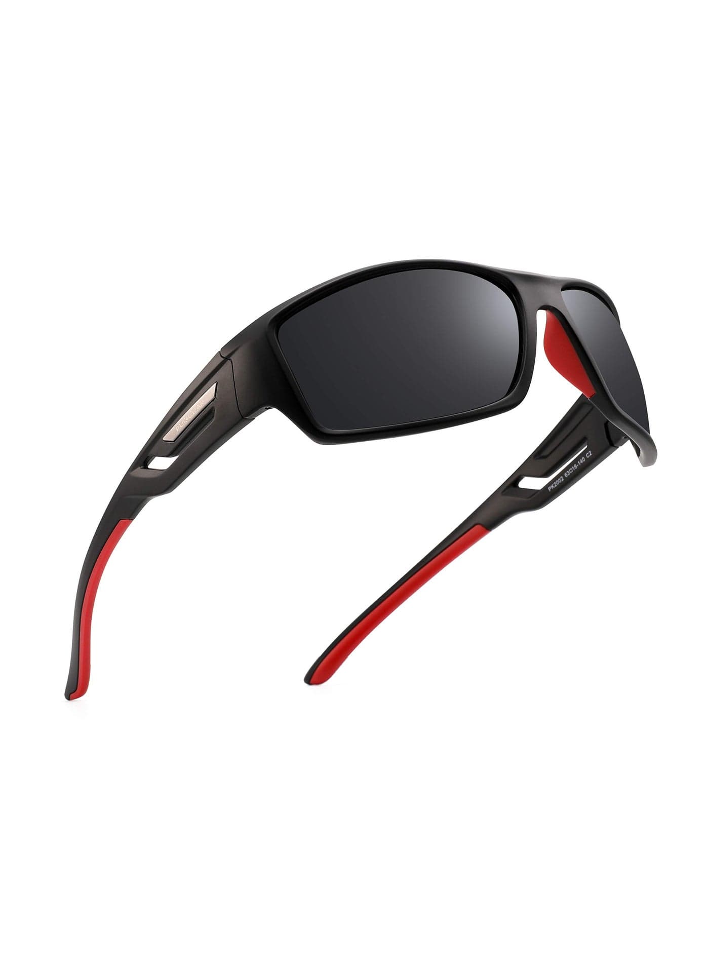 PUKCLAR Polarised Sports Sunglasses for Men Women - Lightweight TR90 Frame, UV400 Protection, Spring Hinges for Driving Cycling Running