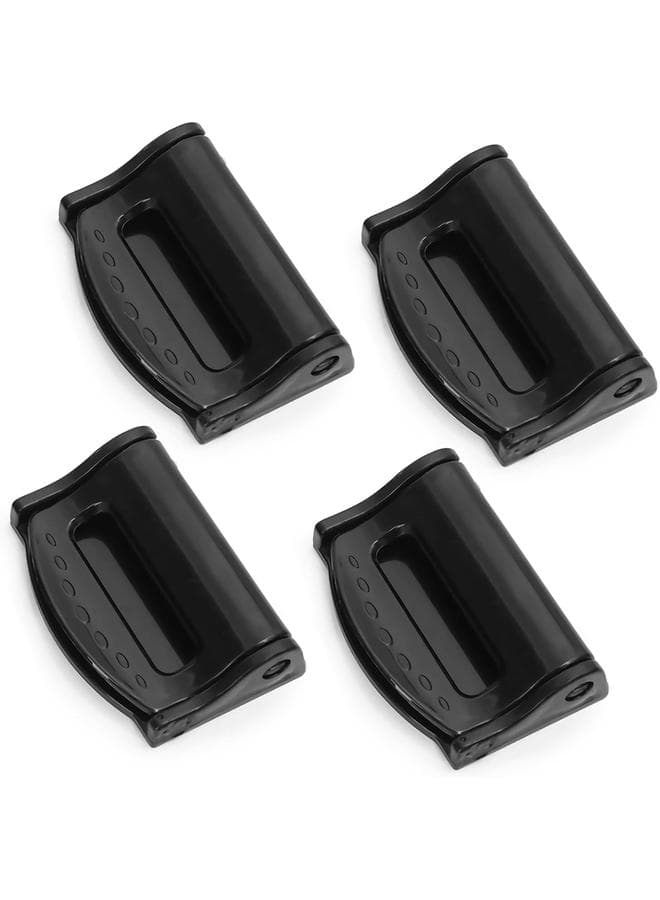 4PCS Seat Belt Adjuster for Car Universal Auto Seat Belt Clips for Adults Kids Comfort Car Shoulder Neck Protector Strap Positioner Seatbelt Locator Retainer Locking Clips for Car SUV (Black)