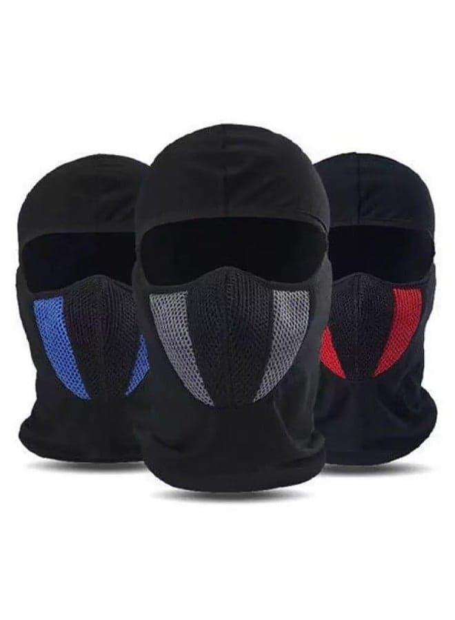 3-Piece Windproof Full Face Mask