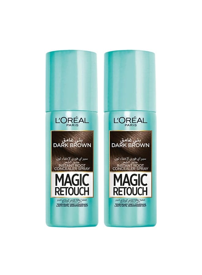 Magic Retouch Instant Root Concealer Spray, Dark Brown