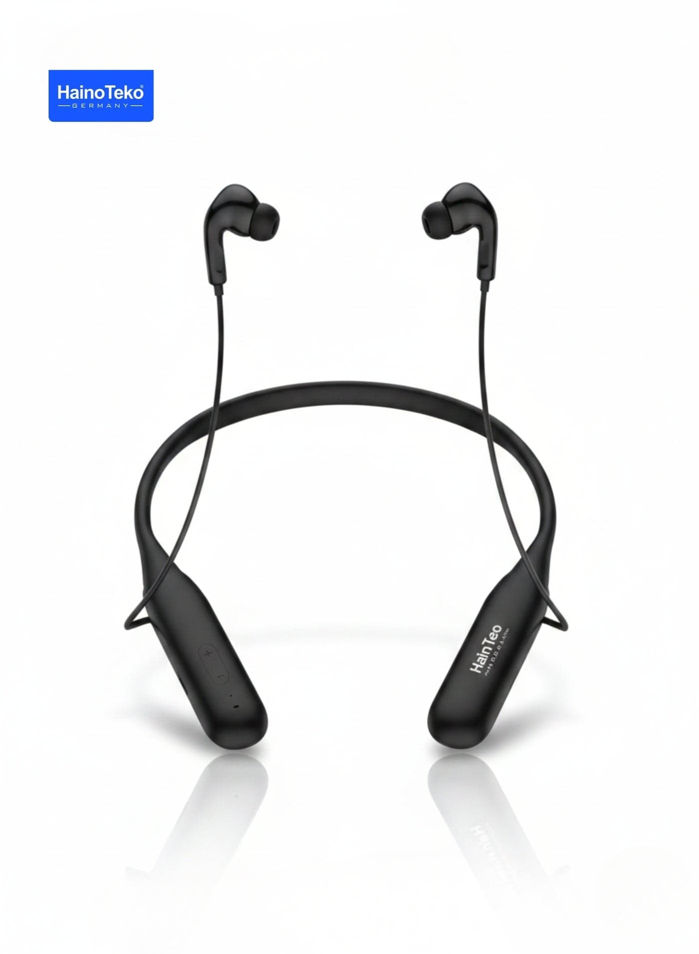 HN-103 Neckband Wireless Earphones Bluetooth 5.4, 100H Playtime, ENC, Karaoke Mode, Black
