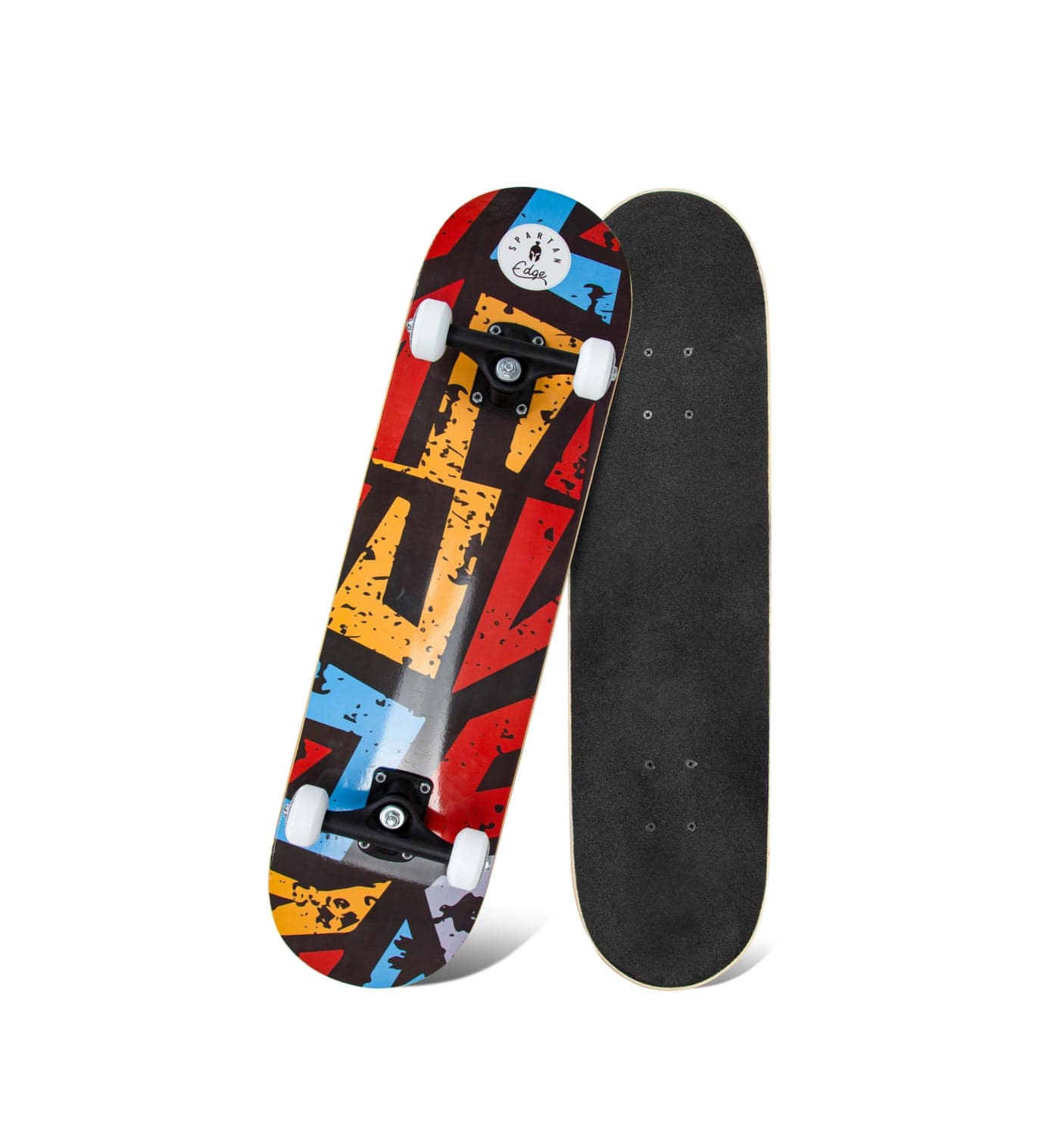 Spartan Graffiti Elite Skateboard for Kids and Teens | 31" 7-Ply Maple Deck | 5" PVC Trucks | 50x30mm PVC Wheels | ABEC 5 Carbon Steel Bearings | Supports Up to 50KG | SP-1001