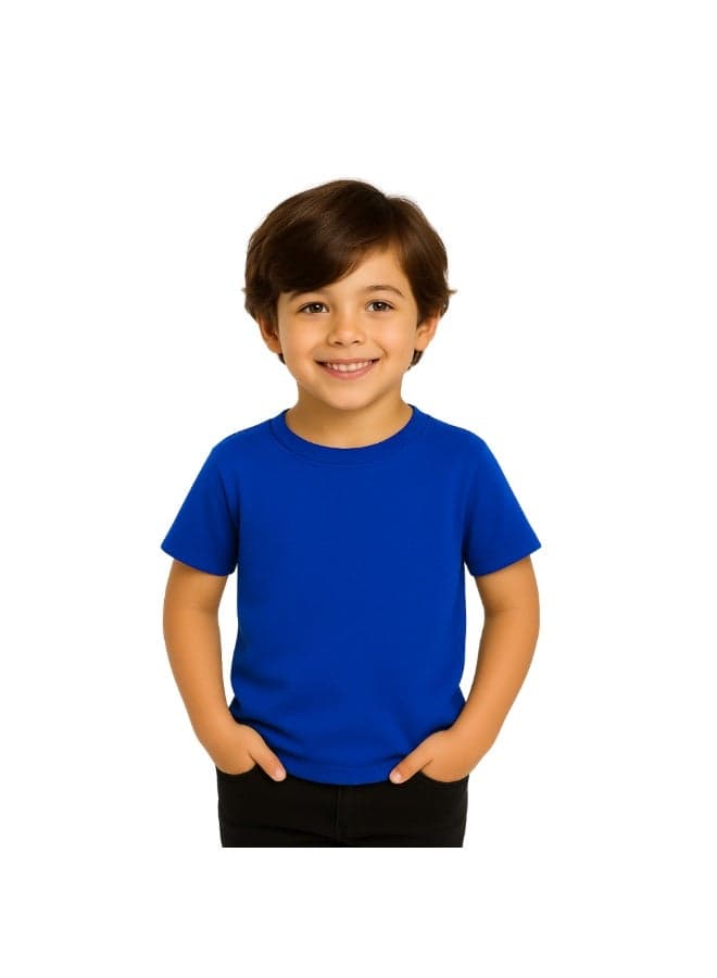 NENOUSH Kids Unisex T-Shirt For Boys & Girls | Soft Cotton Half Sleeve Tee | Comfortable Round Neck Everyday Wear | Casual Outfit For School,Play