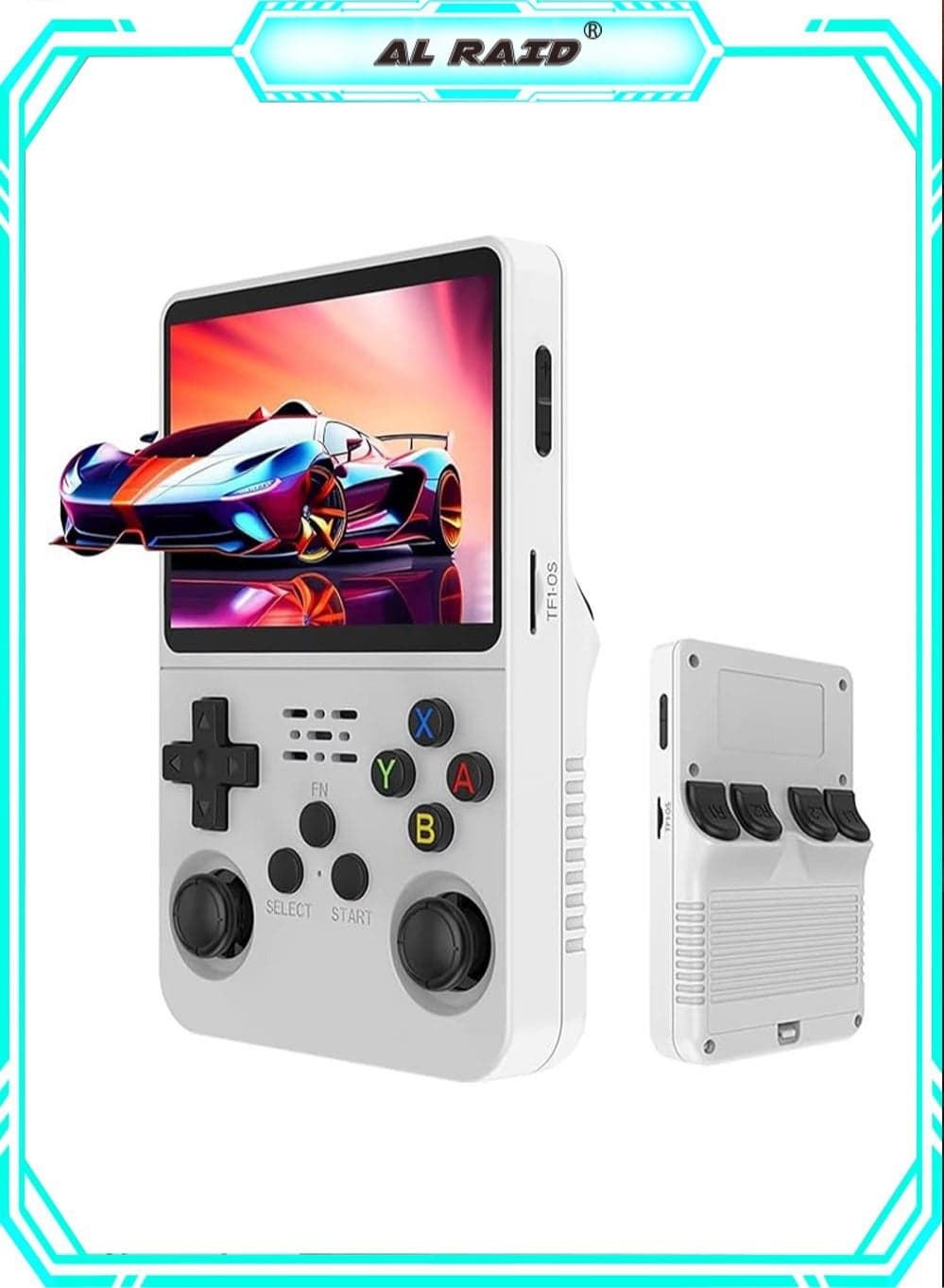 R36S Handheld Game Console 3.5 Inch IPS Screen, Linux System with 64G TF Card, 10+ Emulators and Dual 3D Joysticks for Kids and Adults