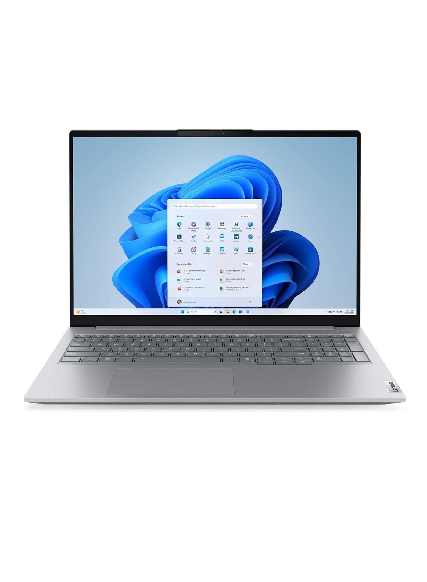 ThinkBook 16 G8 IAL Laptop Intel Core Ultra 7 255H 16GB DDR5 RAM 512GB PCIe Gen4 SSD 16 inch WUXGA IPS Display Intel Arc Graphics Wi-Fi 6E Fingerprint Reader Backlit Keyboard Grey