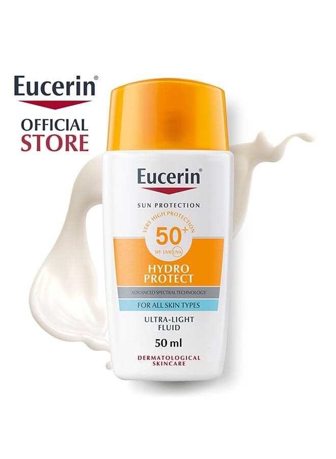 Sunscreen Hydro Protect Face Ultra Light Fluid, High UVA/UVB Protection, SPF 50+ 50ml For all skin types skincare