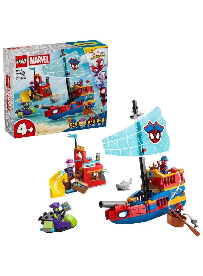 Marvel Team Spidey Pirate Ship Building Toy 11208 (Age 4+, 201 Pieces)