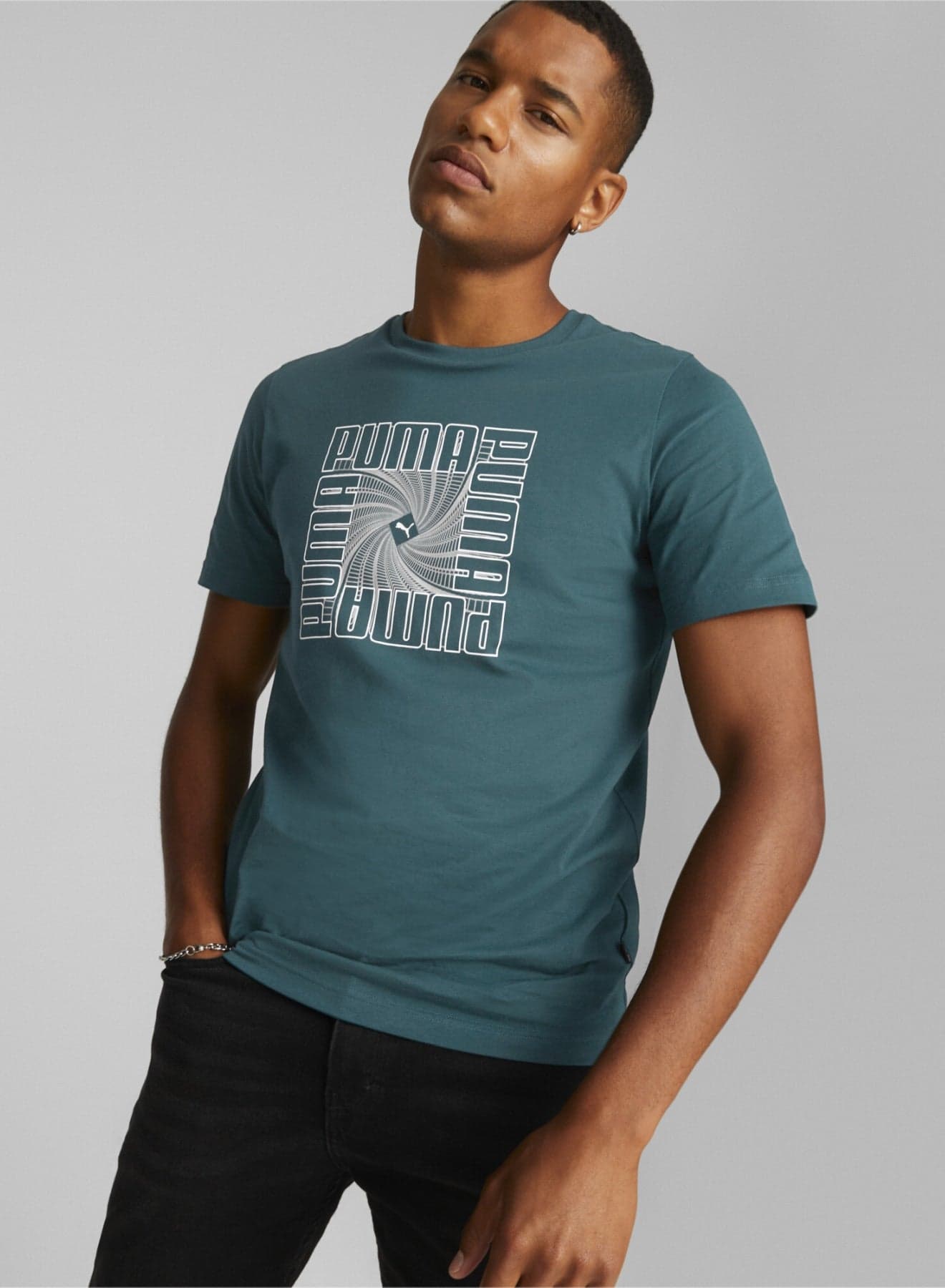 Reflective Graphic Mens Shortsleeve T-shirt