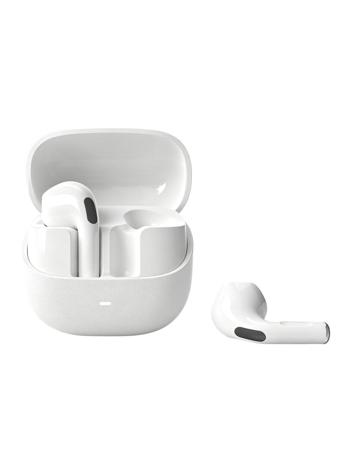 True Wireless Earbuds, Semi-In-Ear Bluetooth 6.0 Headphones, Bluetooth Earbuds with Easy Touch Control, Light-Weight Comfortable Earphones Noise Reduction Clear Call, Soft Ear Tips Ergonomic Fit for Daily Use Work Study Travel