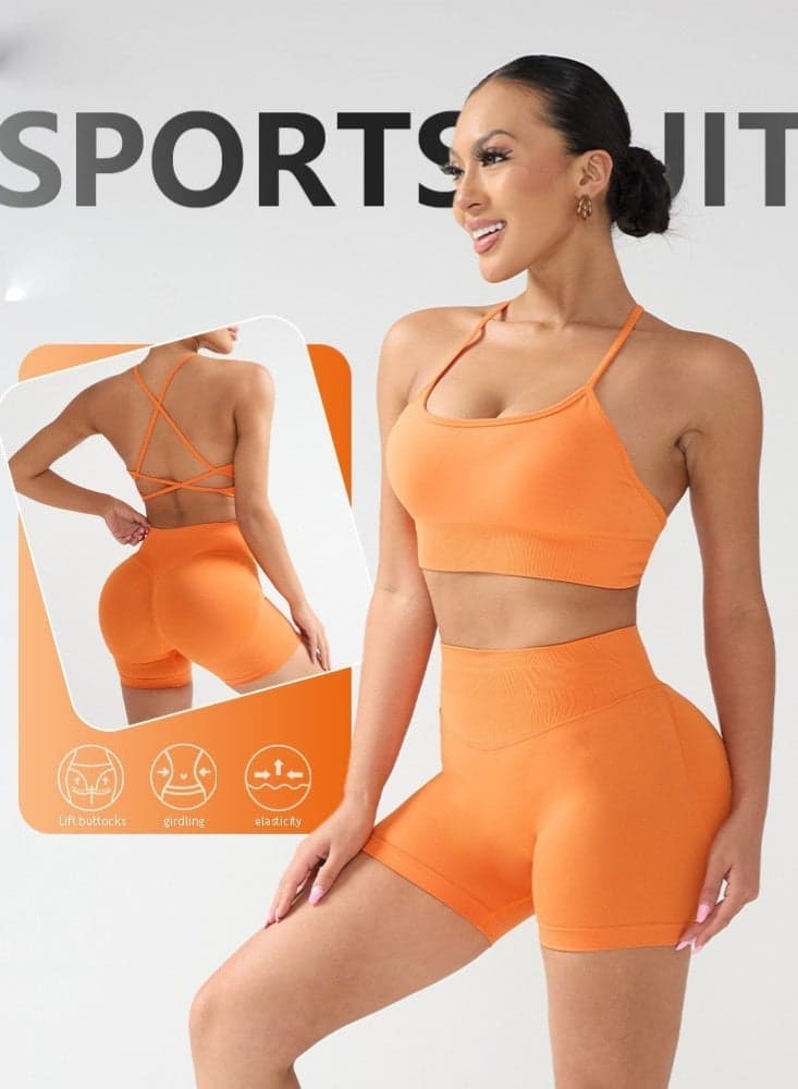Sport Set Women Gym Yoga Sets Sportswear Ladies Two Pieces Workout Clothes Fitness Tracksuits Outfits