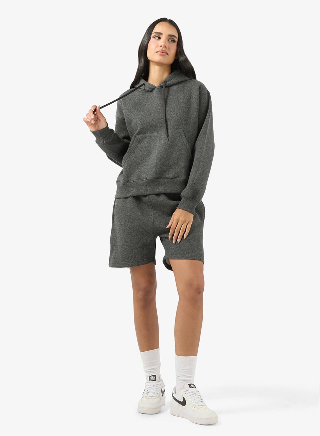 Crew Neck Fleece Sweatshirt & Short Set