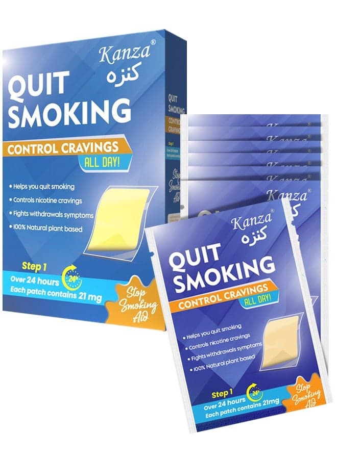 Quit Smoking Nicotine Patches Control Craving Through Out the Day Nicotine Transdermal Smoking Patches Quit Smoking Aid Helping Quit Smoking Patch in Simple Steps - 7 Pieces