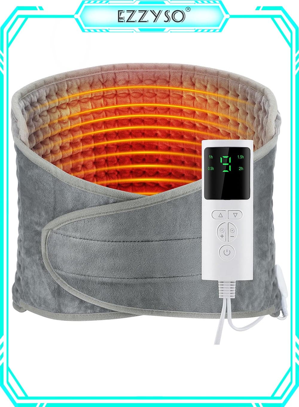 Electric Waist Heating Belt Multifunctional Heating Pad Waist Heated Pad With LCD Controller Electric Heating Pad For Period Back Pain And Cramps Relief