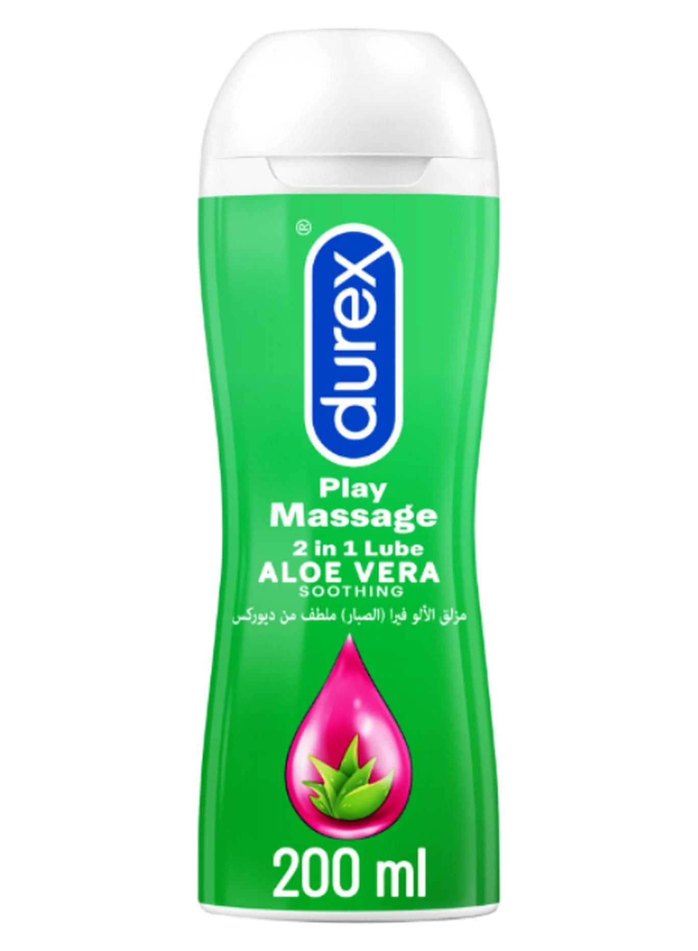 Play Massage 2 in 1 Lubricant Gel, Soothing Aloe Vera