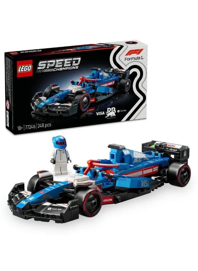 Speed Champions Visa Cash App RB VCARB 01 F1 Race Car 77246 (Age 18+, 248 Pieces)