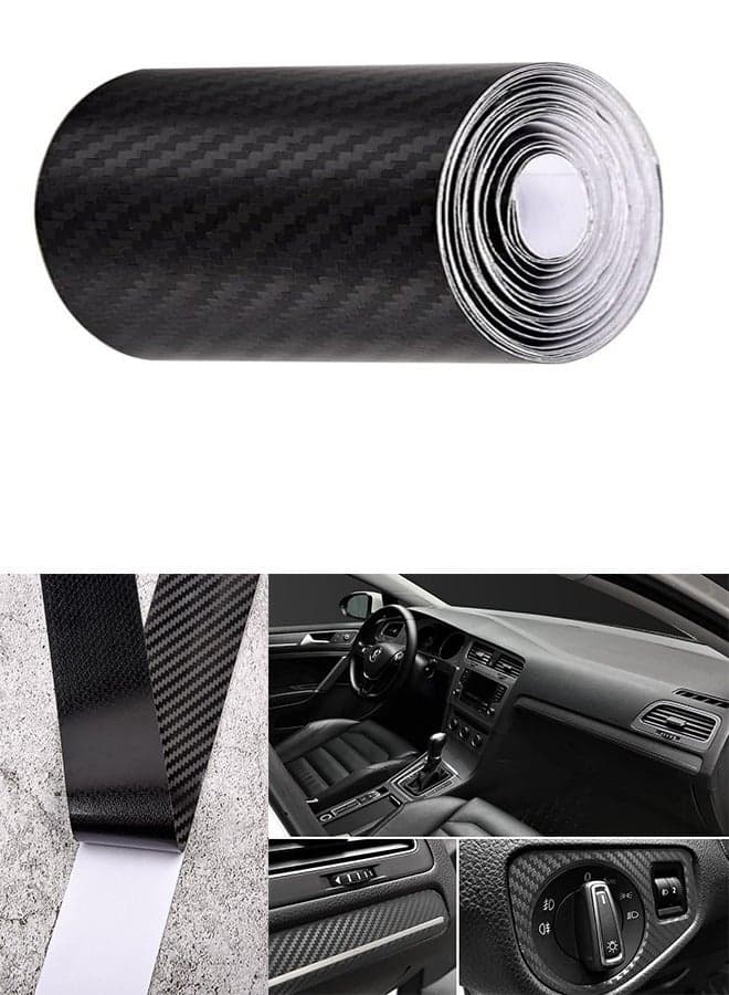 5D Car Carbon Fiber Sticker Strip Car Door Edge Guard Sticker Detailing Wrap Protective Film Vinyl Wrap Tape 7CM x 3M