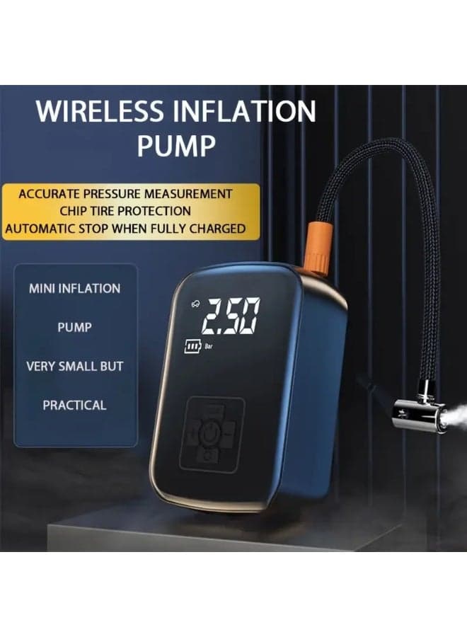 Wireless Car Air Compressor Air Pump Electric Tire Inflator Pump for Motorcycle Bicycle AUTO Tyre with Digital Display
