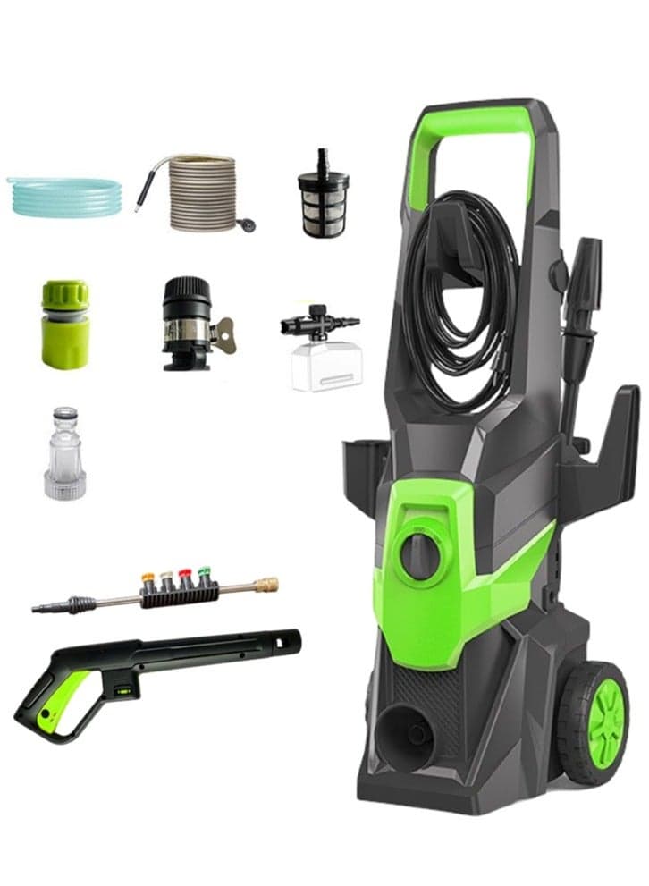 Electric Pressure Washer, Foam Cannon, 4 Different Pressure Tips, 19.3M, High Pressure Water Power Washer, 3000 PSI 2.4 GPM ,9L/min , for Car, House, Patio, Deck, Fence, Driveways