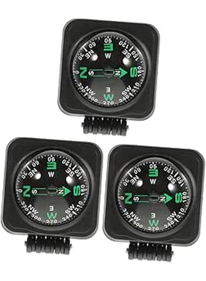 3Pcs Adjustable Vehicle Compass Ball for Car Dashboard Mount Auto Navigation Suitable for Car Boat Motorcycle Interior Accessories