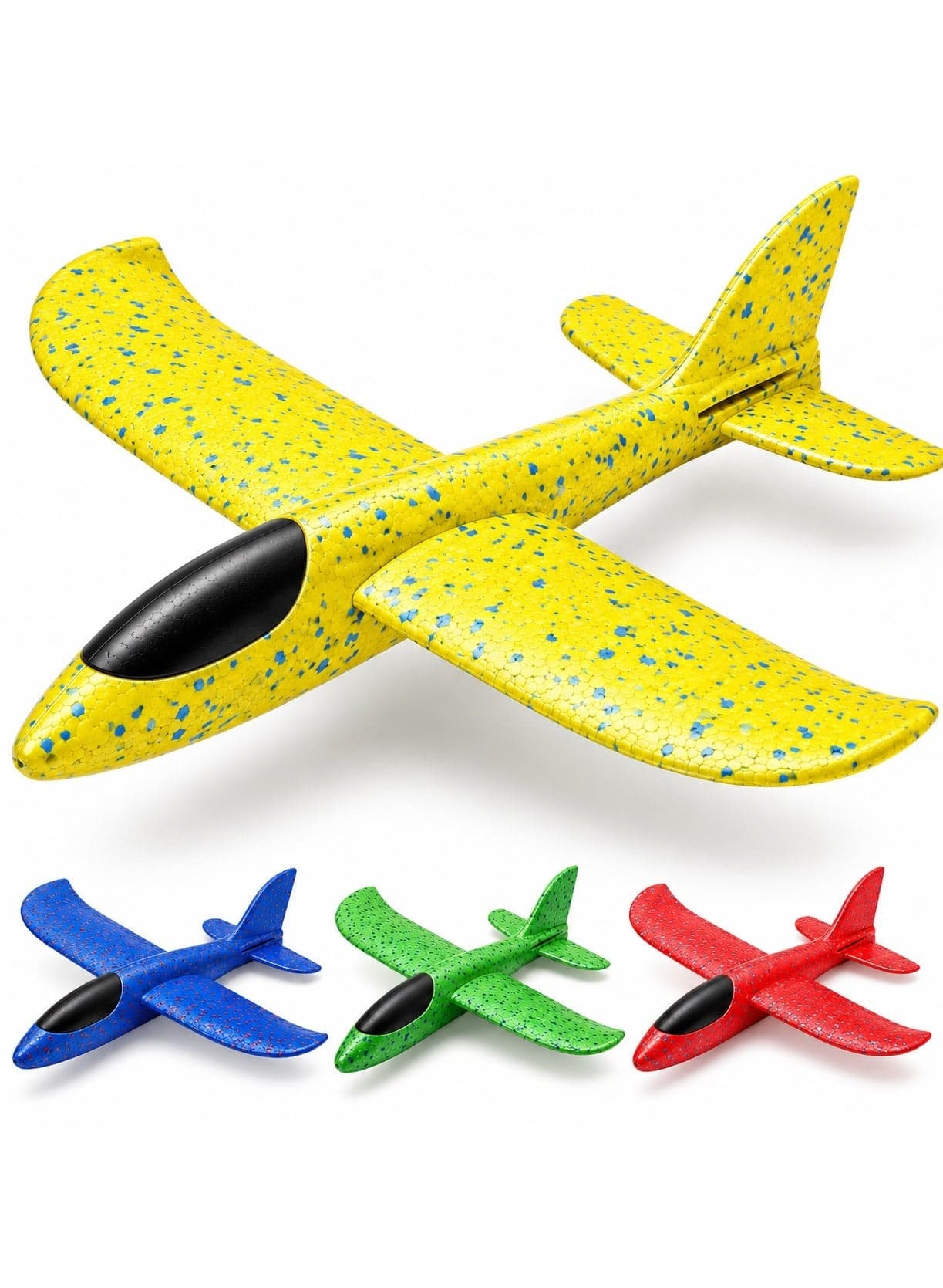 Foam Glider Airplane Toy for Kids, Lightweight EPP Foam Hand Throw Plane, Outdoor Flying Toy Durable Aerodynamic Glider Plane for Boys and Girls