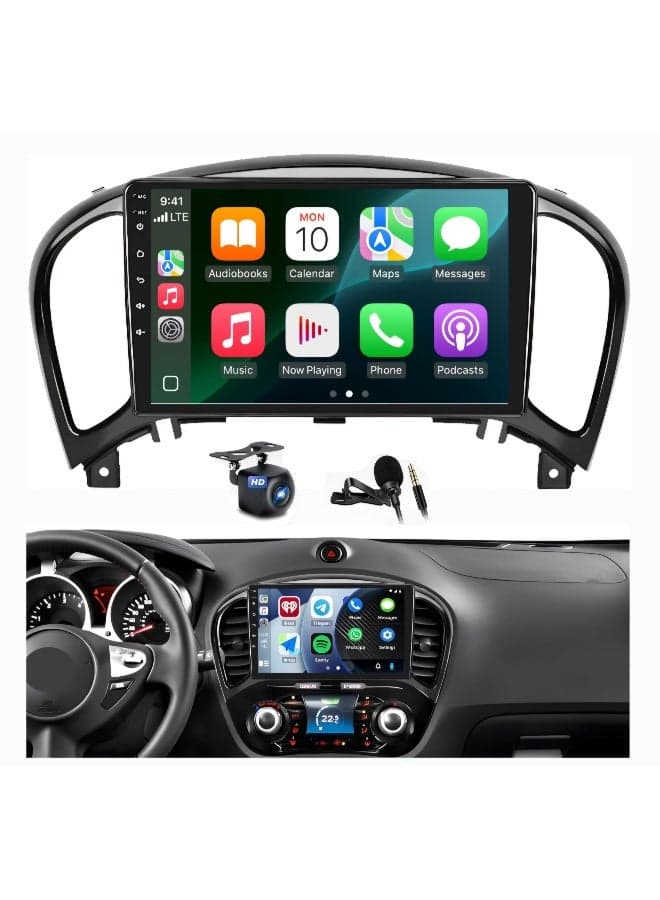 Android Car Stereo Screen For Nissan Juke 2011-2016 With Carplay Android Auto Wireless 2GB RAM 32GB ROM WiFi DSP FM Radio Bluetooth HD Camera Included Fast Interface
